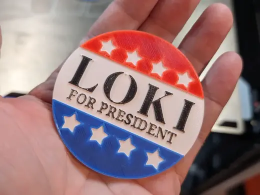 President Loki Badge