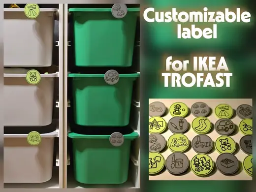 Carteles PERSONALIZABLES cajones TROFAST IKEA
