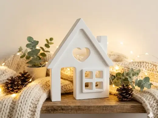 Modern Standing House with Heart Cutout