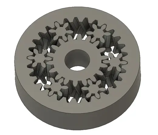 Gear bearing - print in place