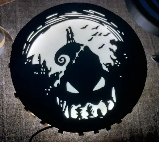 Nightmare before Christmas LED light box