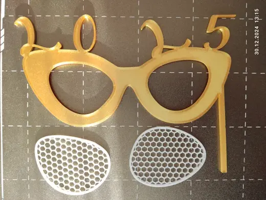 2025 New Year Old Style Mask/Glasses