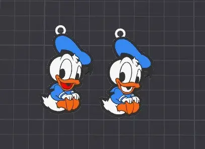 cute disney / looney tunes babies keychain / necklace charm