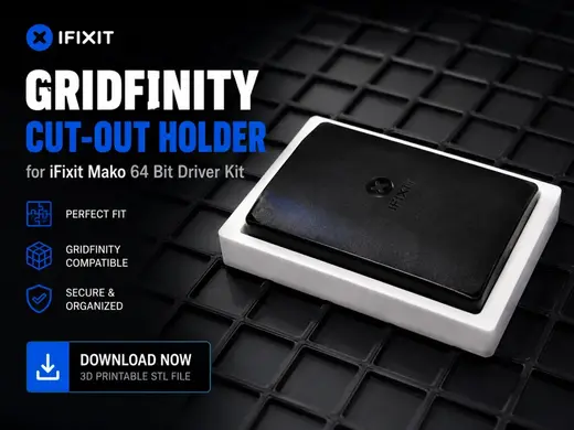Perfect-Fit Gridfinity Holder for iFixit Mako