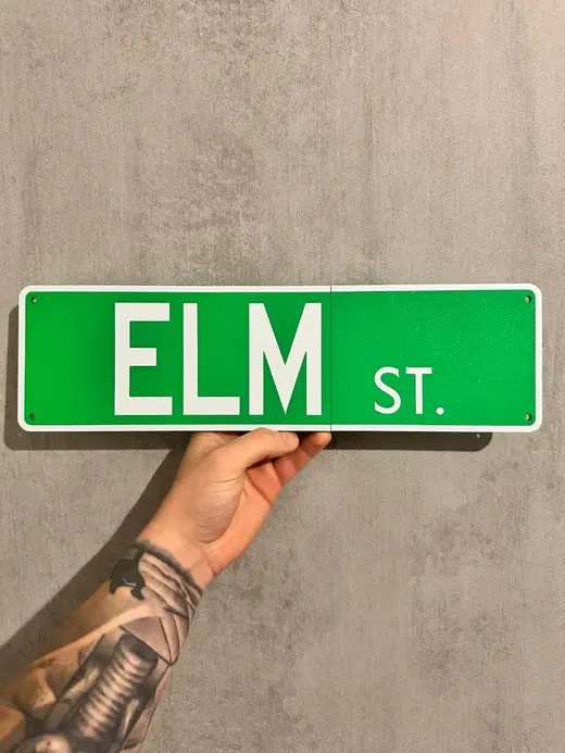ELM Street Sign Freddy Krueger