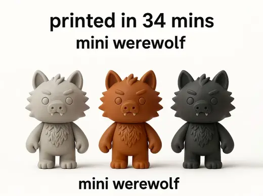 Mini Werewolf – Spooky Collectible v2