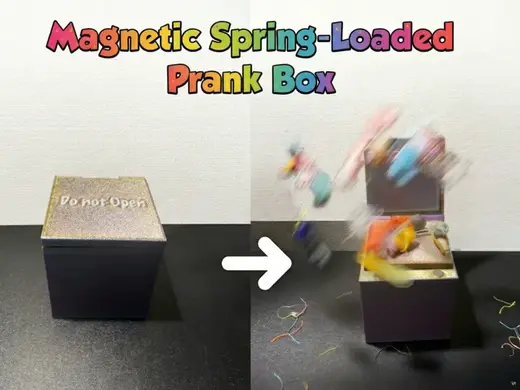 Magnetic Spring-Loaded Prank Jack in the Box