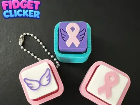 Ribbon fidget clicker | Angel wings