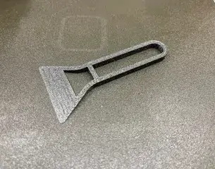 Bed scraper- print 15min - minimal filament usage