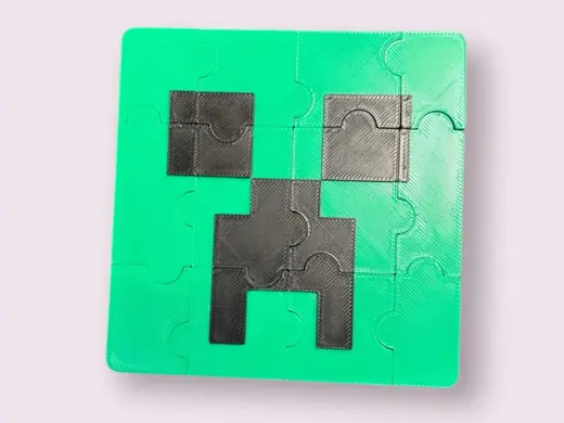Minecraft Creeper Puzzle