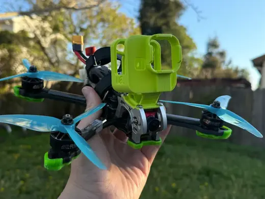 GoPro hero 11 mount for Geprc mark 5 fixed-angle