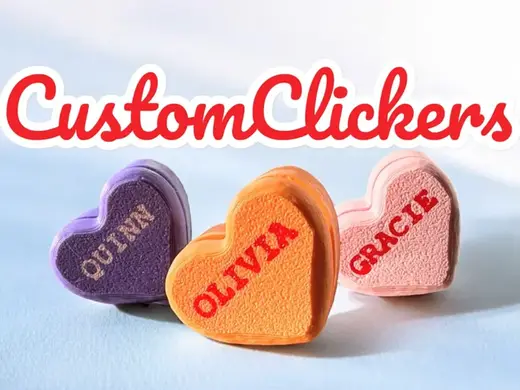 Valentine Clicker Custom Personalized Diy Fidget