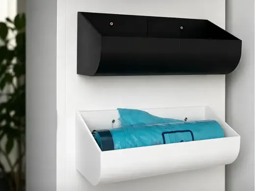 Modern Trash Bag Roll Holder |Wall Mount Organizer