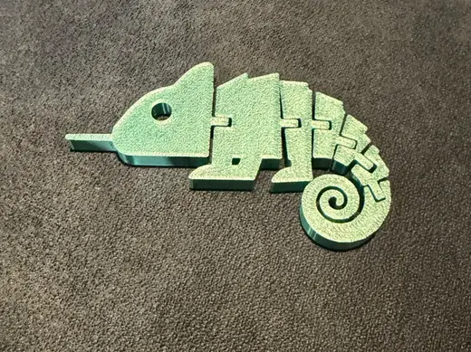 Articulated Flexi Chameleon toy