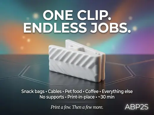 Universal Clip For Anything ( Print-In-Place )