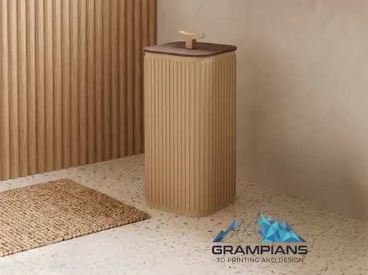 Japandi Toilet Roll Holder & Storage Tower