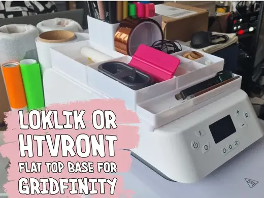 Flat top for Loklik or HTV Ront Auto Heat Press