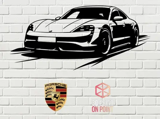 PORSCHE TAYCAN - 2D WALL ART