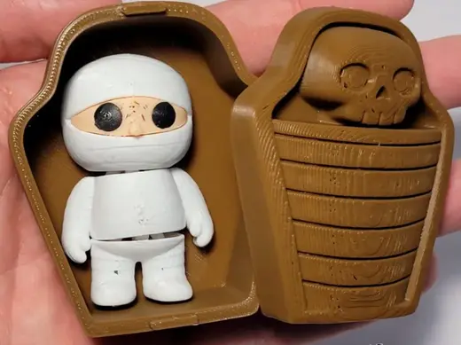 FLEXI CUTE MUMMY COFFIN/SARCOPHAGUS PRINT IN PLACE