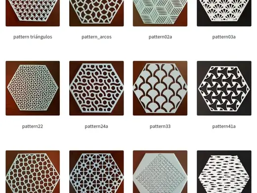 Hexa mural 30