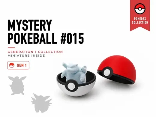 Tiny Mystery Pokeball 015 - Mini Pokemon Series