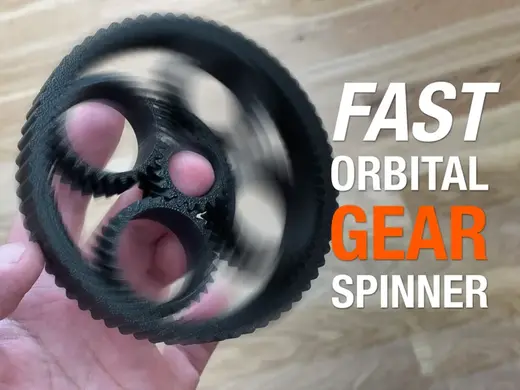 Fast Planetary Gear Spinner w/ gear ratio 4.8:1