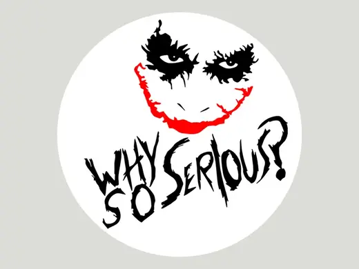Dark Knight Joker "Why So Serious" Coaster