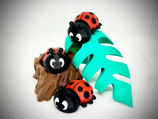 Cute Articulated Baby Ladybug