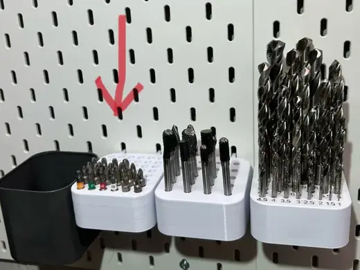 Skadis Bit holder same size as original skadis bin