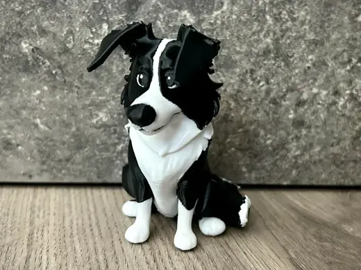Border Collie Happy Cute Figurine Toy Ams Dog