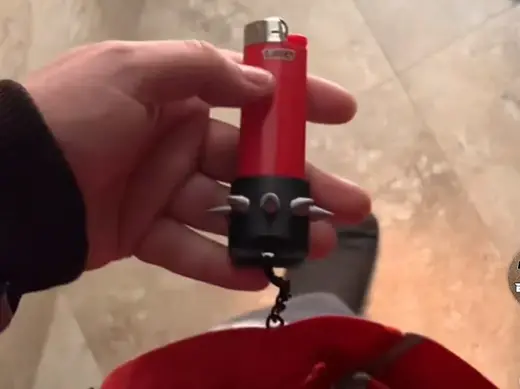 Bic Lighter Leash With Optional Ouchies spikes