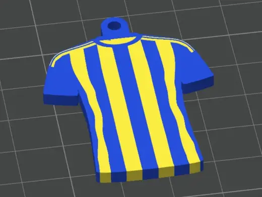 Fenerbahçe Jersey Keychain | My First 3D Model!