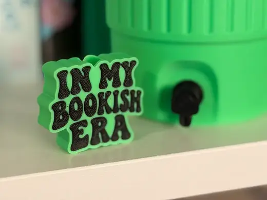 In My Bookish Era Straw Topper