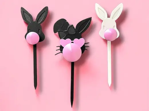 Kaugummi Blase Hase Pflanzenstecker