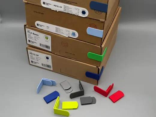 Filament Swatches für Karton Rollen