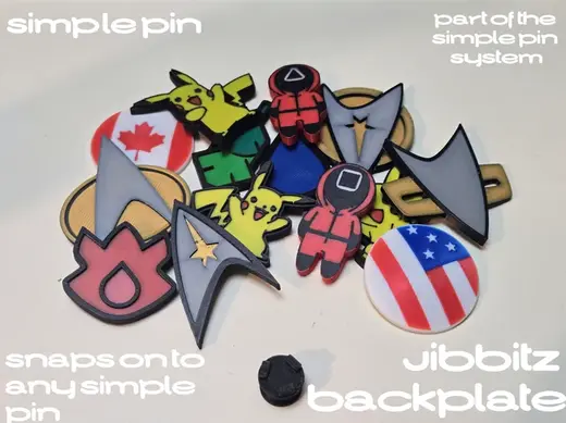 Simple Jibbitz - Jibbitz Backplate for Simple Pins