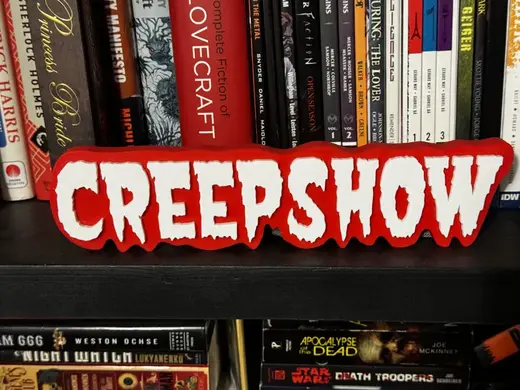 Creepshow Bookshelf Text Display