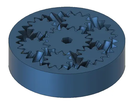 Print in place gear bearing