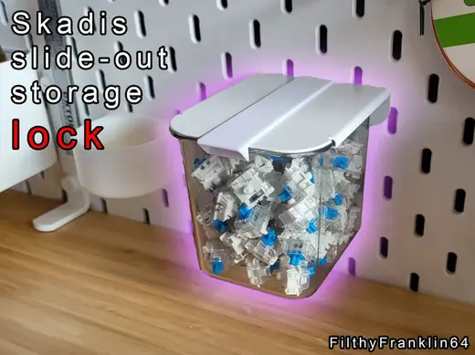 Ikea skadis slide out storage lock