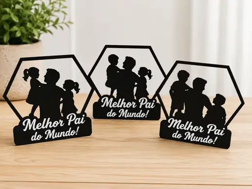 Father's Day Decoration Set – Melhor Pai do Mundo