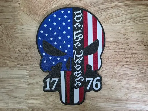 Patriotic Skull Wall Art - We The People 1776