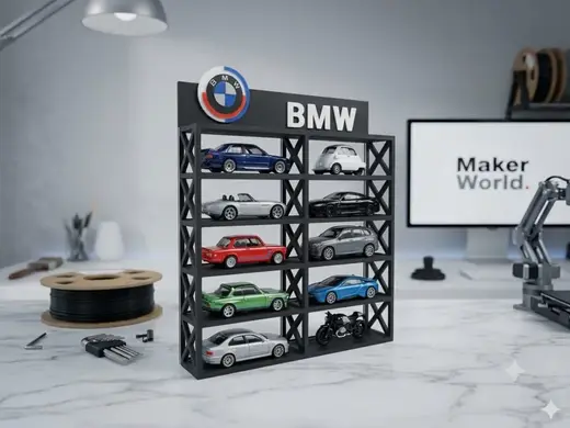 1:64 BMW NO AMS Wall/Stand/Display