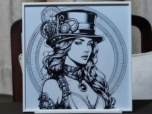 Steampunk Beauty - HueForge 2 Color