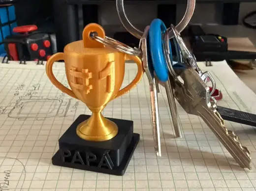 Llavero Trofeo para Papá Regalo Día del Padre