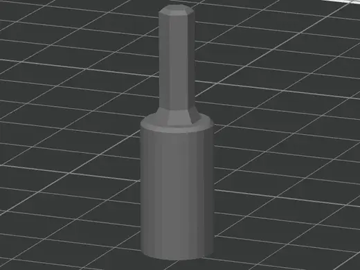 Adaptador de chave de 4mm para 1/4 de polegada
