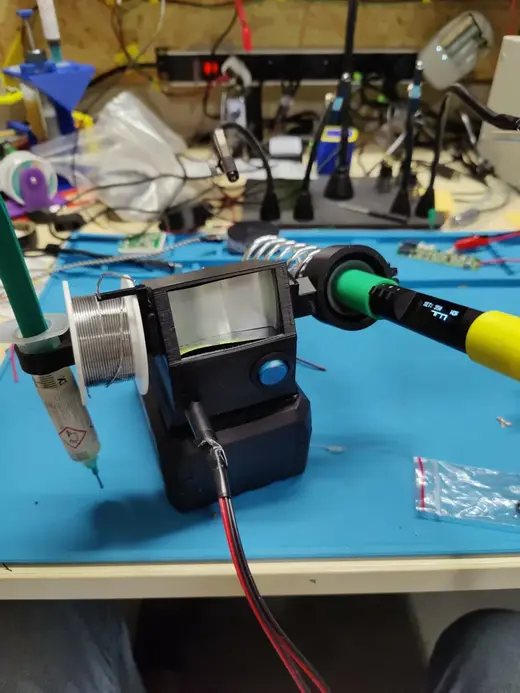 PTS200 X20V Team Parkside complete and portable soldering iron with belt clamp
