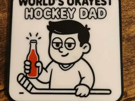 Funny Hockey Coasters - Dad & Mom Gifts