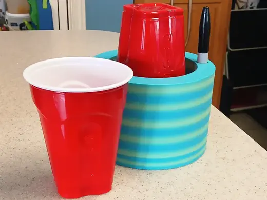 Solo Cup and Sharpie Holder
