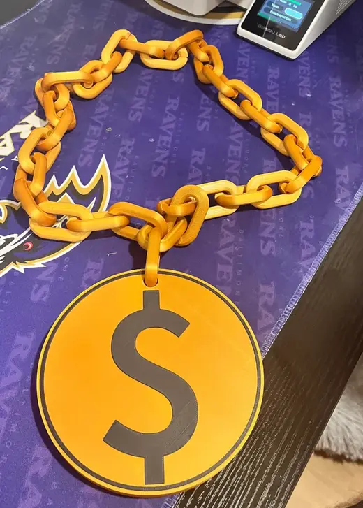 Money Sign Pendant, i used billroblands chain