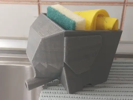 Elephant Sponge Holder - Kitchen Sink Organizer
